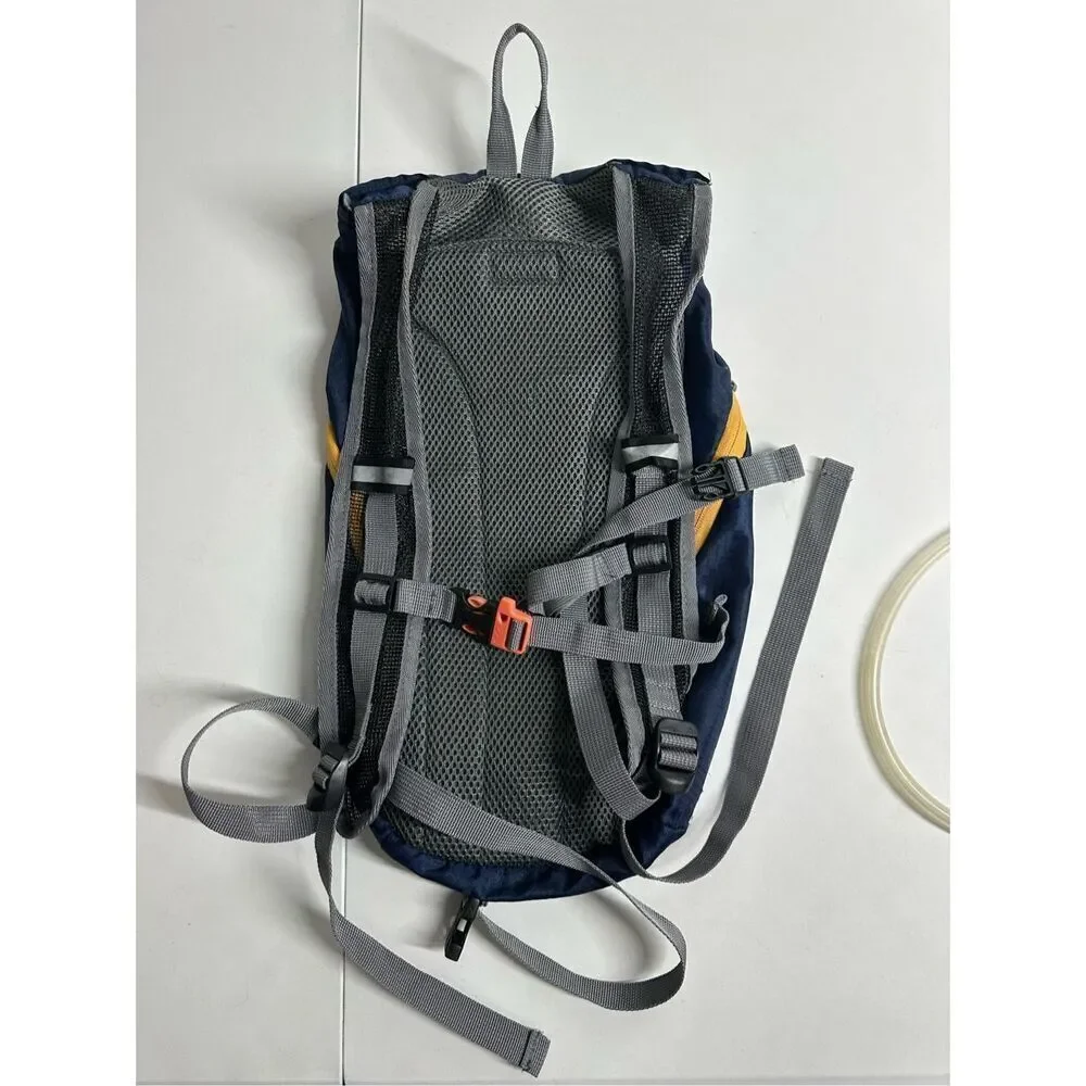 Crane Sports Hydration Blue Hiking Backpack - 2L W Padded Mesh & Adjust Belt